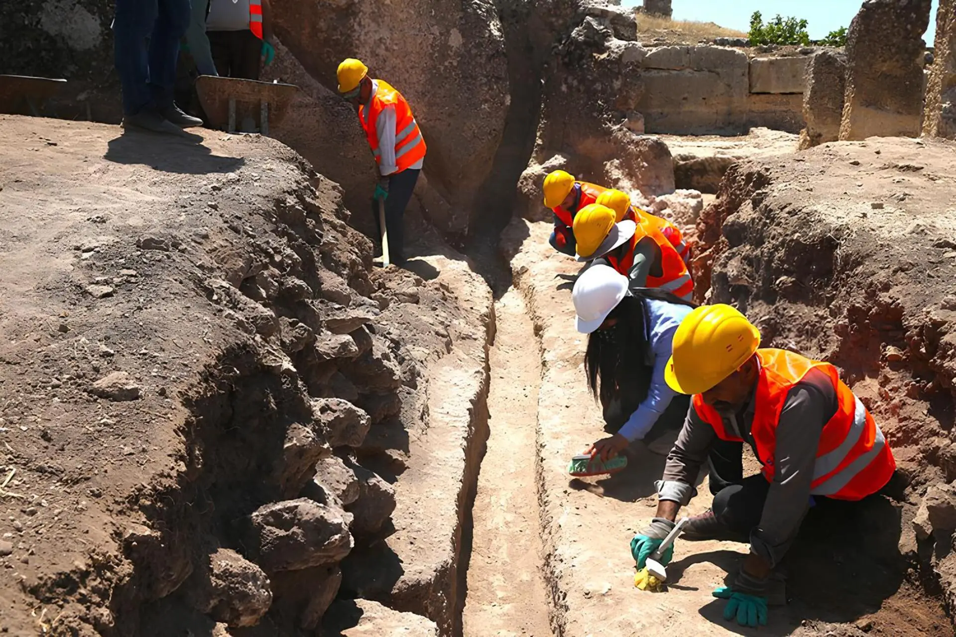 Diyarbakır'da 1800 yıllık su dağıtım sistemi keşfedildi