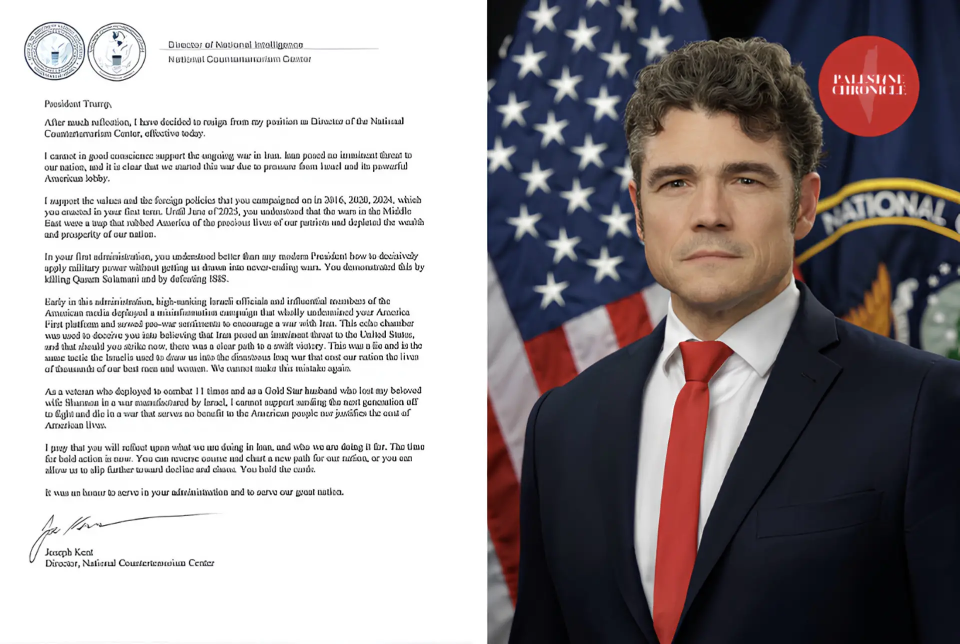 ABD Antiterör Merkezi Direktörü “İran Savaşı Vicdanen Desteklenemez”