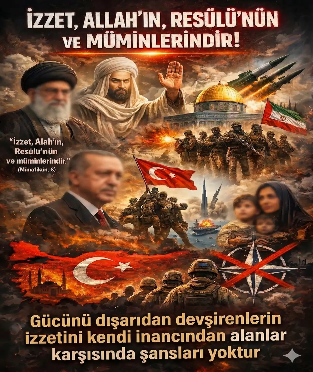 İZZET, ALLAH’IN, RESULÜNÜN VE MÜMİNLERİNDİR!